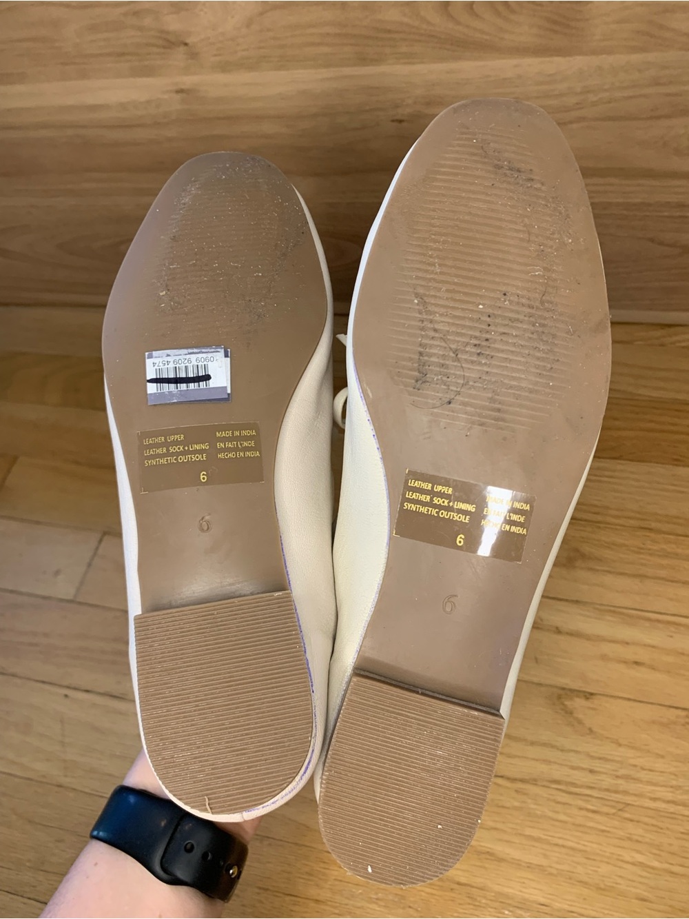 Seychelles Women's White Leather Tie-Front Flats - Picture 8 of 12